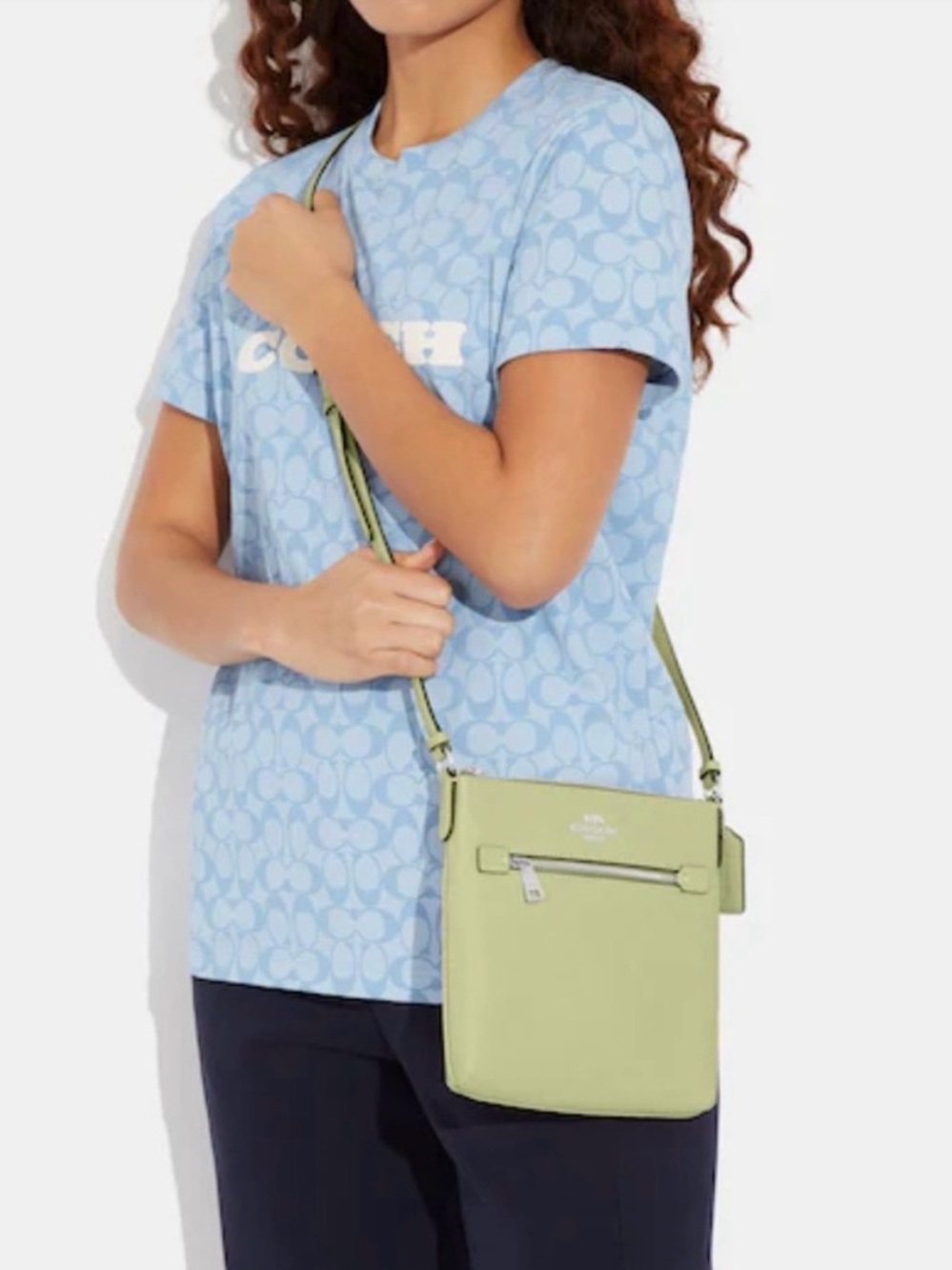 Coach Pale Green Crossbody